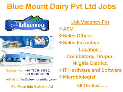 Blue Mount Dairy Pvt Ltd Jobs