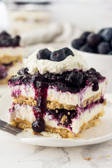Blueberry Cheesecake Icebox Cake