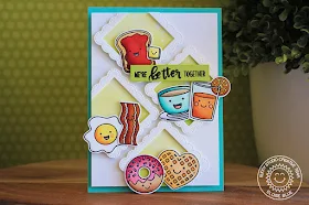 Sunny Studio Stamps: Breakfast Puns Better Together Card by Eloise Blue