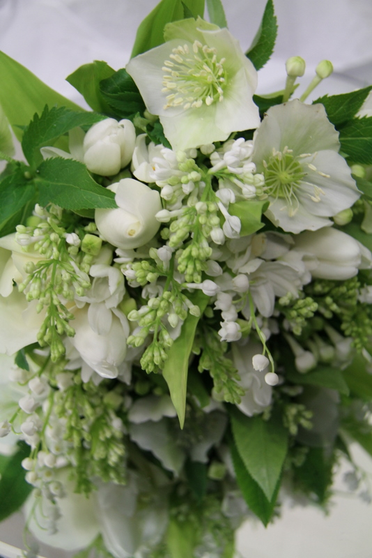 Crisp White Winter Wedding Bouquet