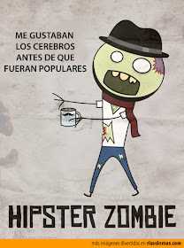 Meme de humor sobre zombis