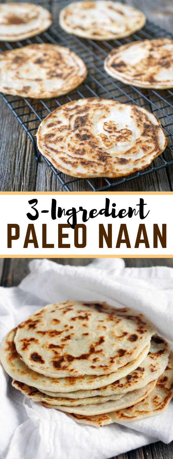 3 Ingredient Paleo Naan (Indian bread) #diet #lowcarb