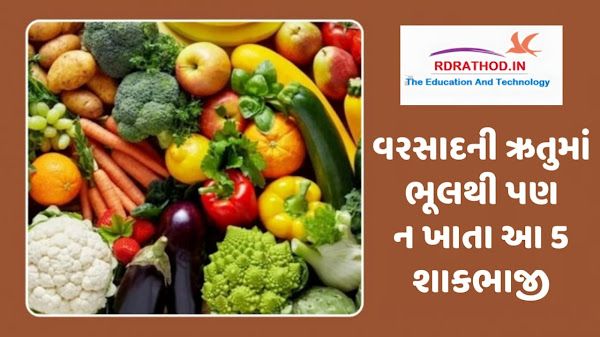 Health Alert: વરસાદની ઋતુમાં ભૂલથી પણ ન ખાતા આ 5 શાકભાજીઓ – જાણો એનું વૈજ્ઞાનિક કારણ અને આરોગ્ય પર અસર
