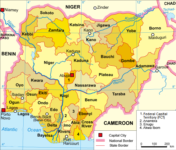 Pembagian wilayah administratif Nigeria