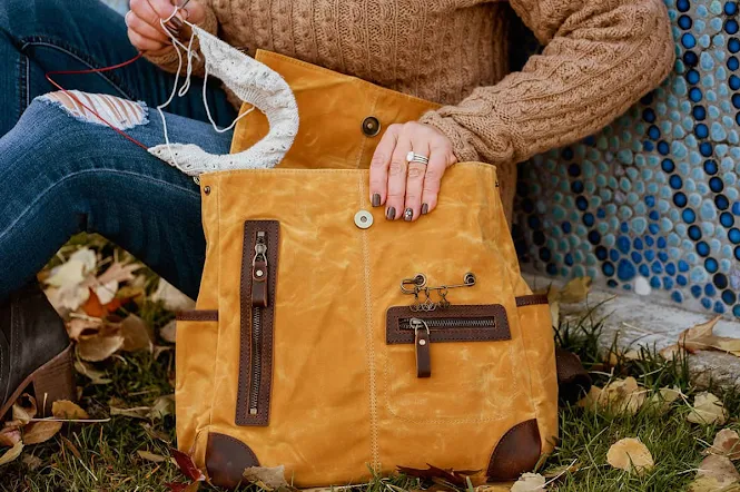 Yarn Backpack is a practical gift for crocheters