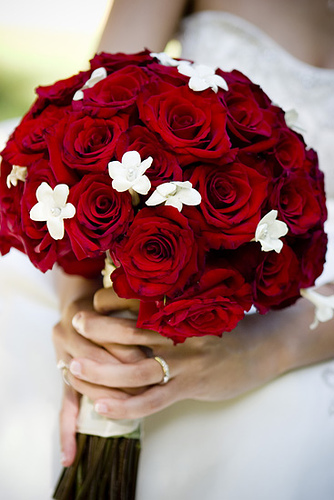 Wedding Flowers Red Roses