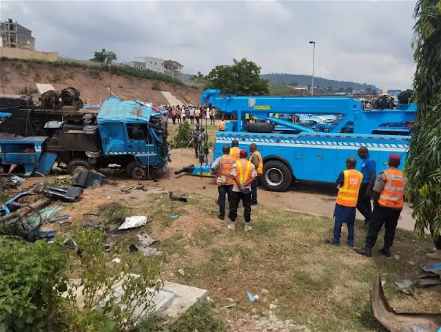 Many feared dead as truck rams into bus at police checkpoint in Abia