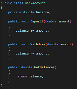 Ziggy Rafiq Code Example of  Encapsulation using C#