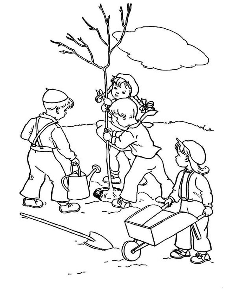 Download Printable Arbor Day Coloring Pages