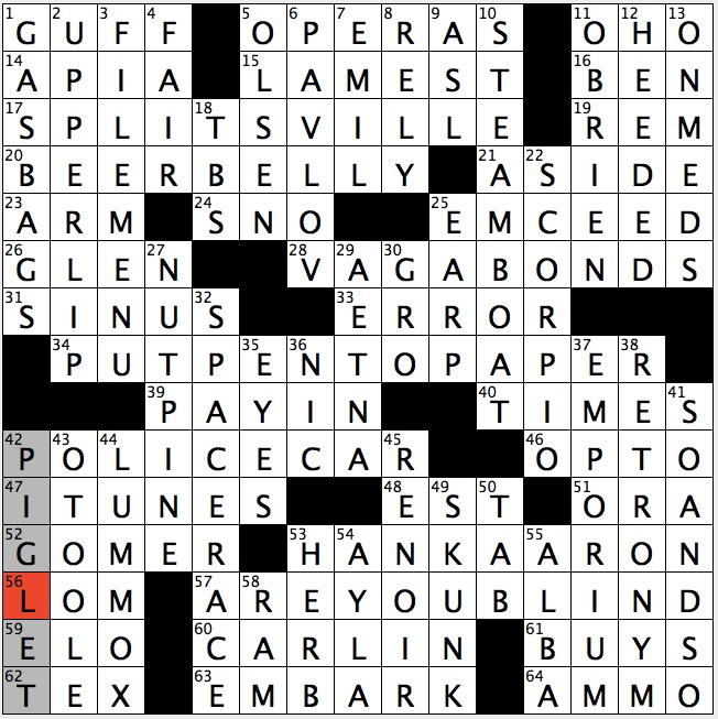 Rex Parker Does The Nyt Crossword Puzzle Multi Time Pro