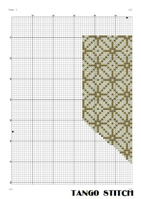 Nevada map cross stitch pattern floral ornament embroidery - Tango Stitch