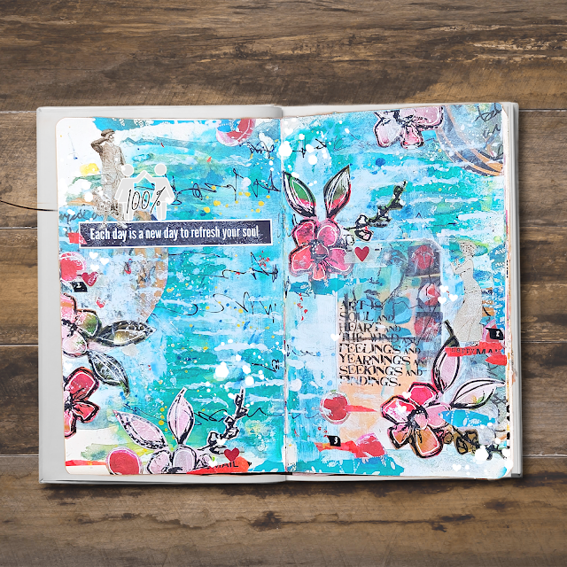 Unleashing my inner artist with "Just for Me" art journaling by Lou Sims