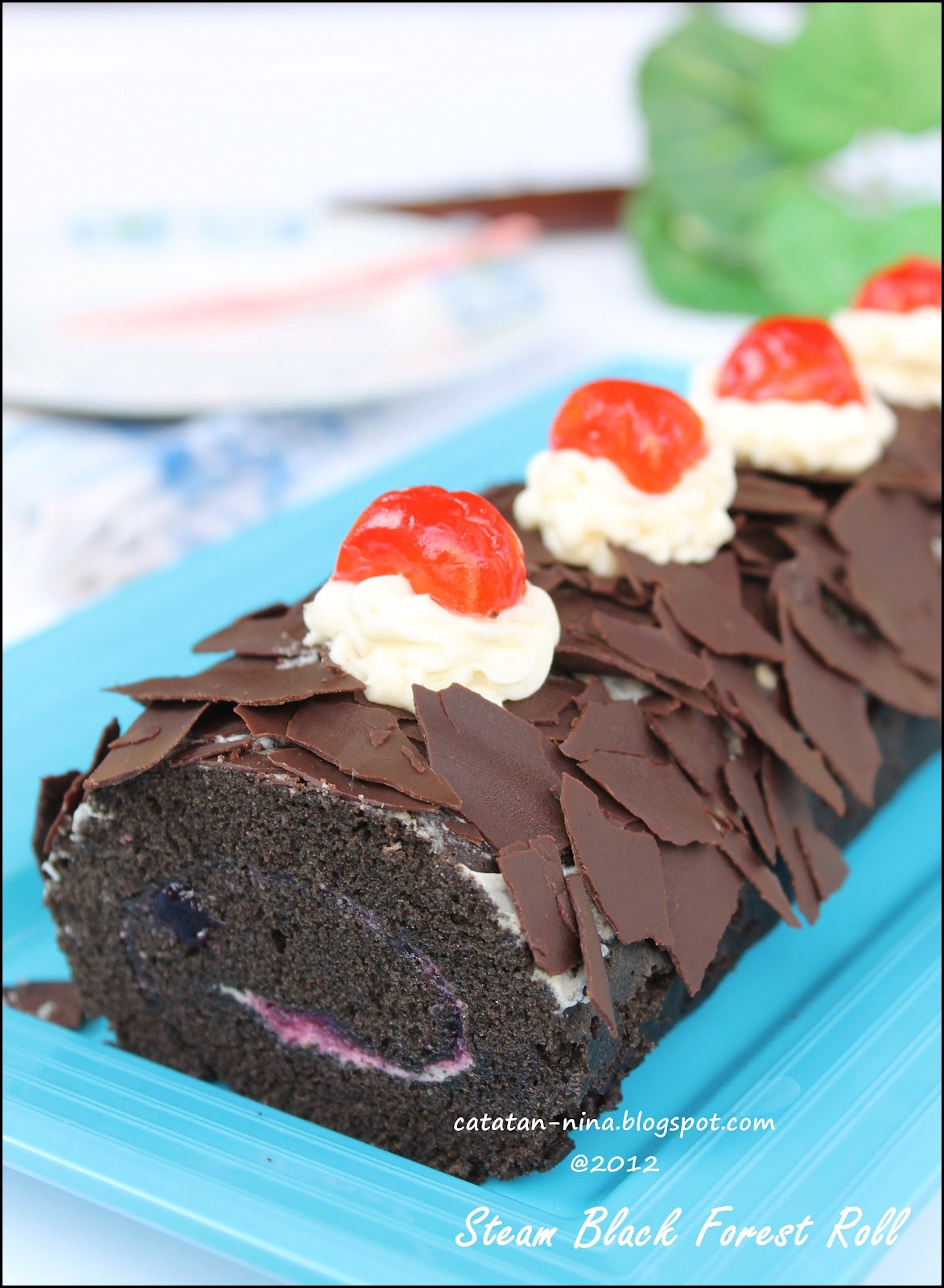STEAM BLACK FOREST ROLL - Catatan-Nina  Aneka Resep 