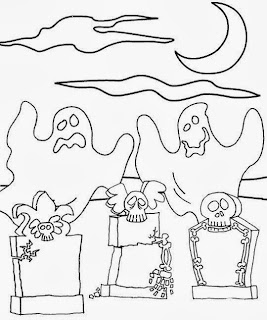 Fantasmas de Halloween para Pintar, parte 2
