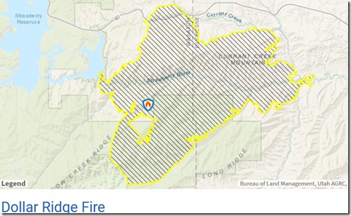 Dollar Ridge Fire Map