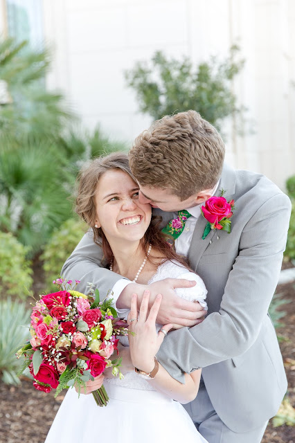 Gilbert AZ Temple Wedding Bride and Groom photos by Micah Carling Photography