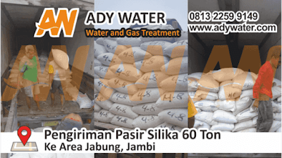 pengiriman pasir silika 60 ton