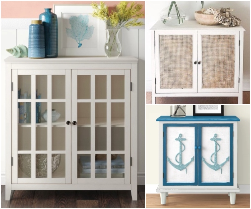 2 Door Accent Cabinets Coastal Home Decor Furniture Ideas