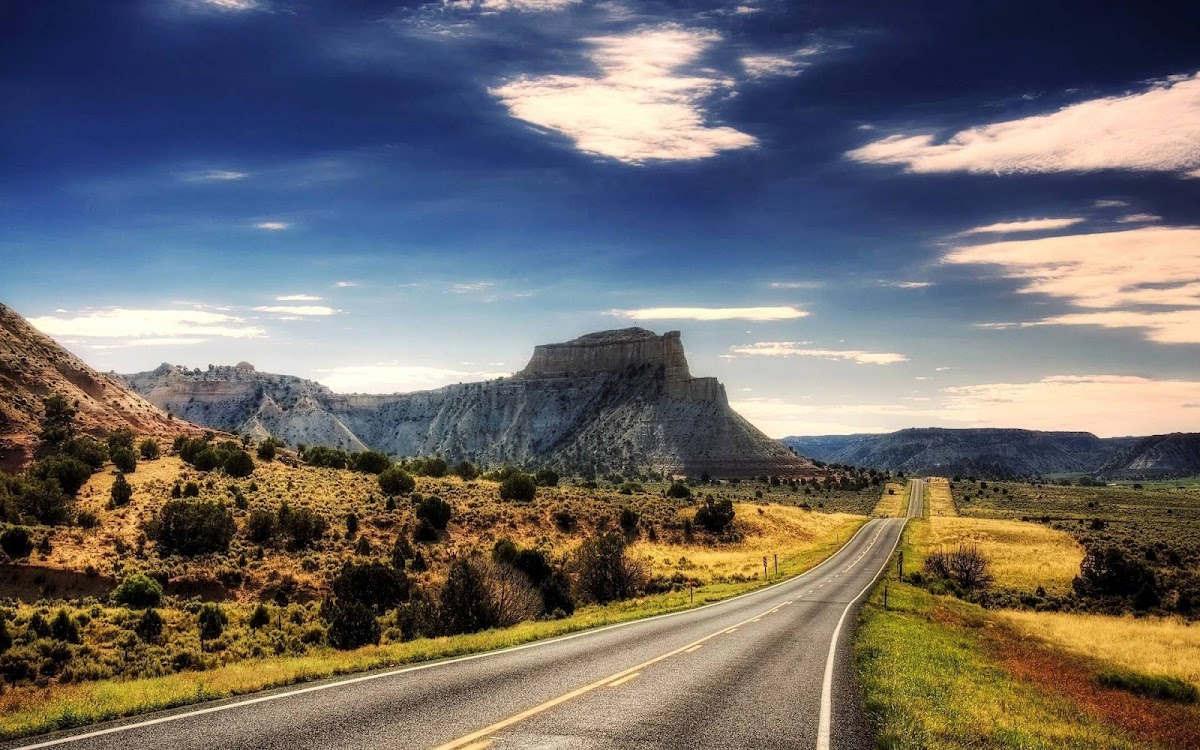 Road HDR Widescreen Wallpaper