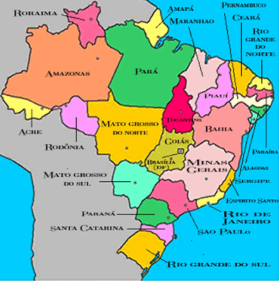 mapa do brasil vetor. mapa do rasil estados.