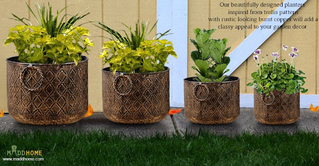 Metal Garden Planters For Beautiful Outdoors