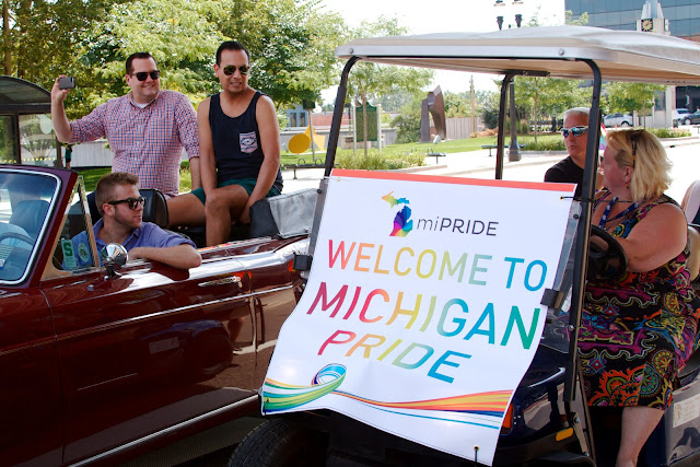Michigan Pride March to the Capitol 2013, Lansing. by Tammy Sue Allen.