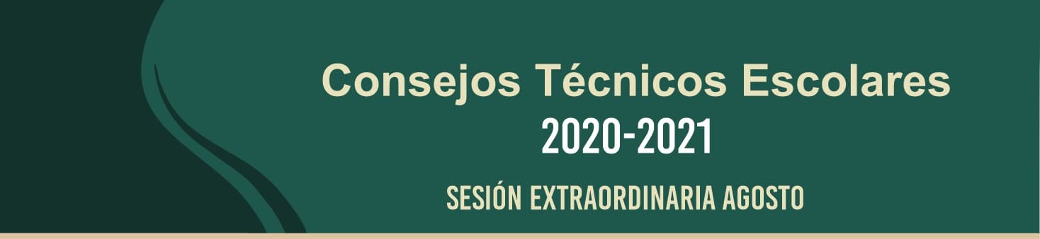 Consejo Técnico Escolar Sesión Extraordinaria Ciclo escolar 2020-2021