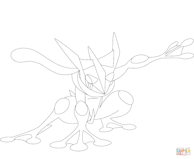 Click The Greninja Coloring Pages To View Printable Version Or Color It  Online Patible With Ipad And Android Tablets