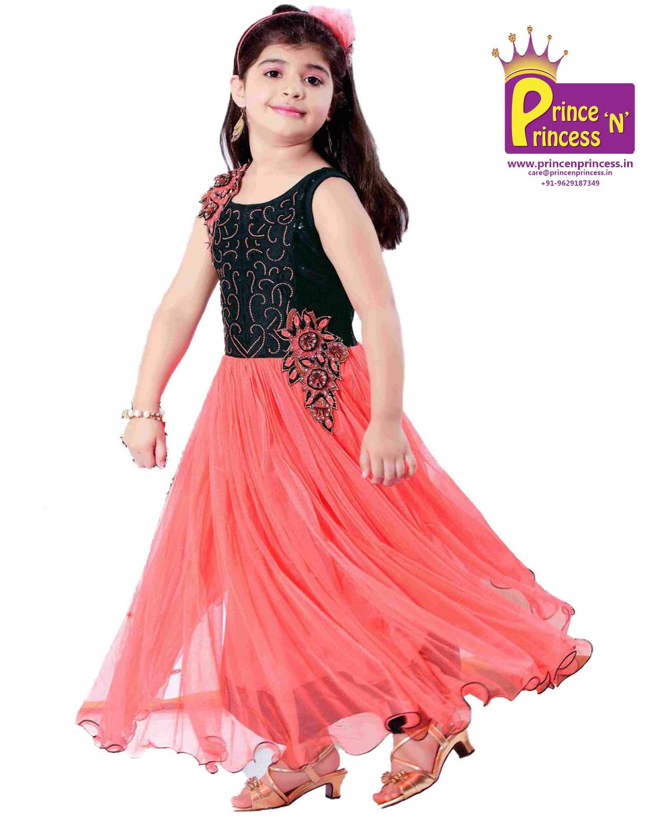 Pattu Pavadai: Kids Party Frock Gown