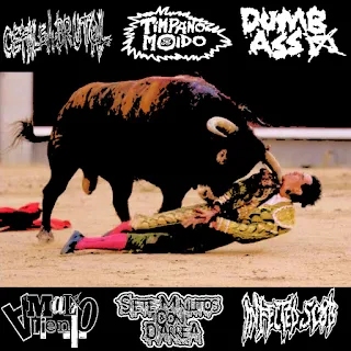 Cefalea Brutal & Siete Minutos Con Diarrea & Timpano Muido & Mal Aliento & Dumb Ass & Infected Scab - 6 way split  (2020)