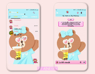 Join Telegram Channel For Latest Updates Sweet Teddy Bear Theme For YOWhatsApp & Fouad WhatsApp By Ainesey Perera