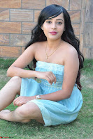 Sahana New cute Telugu Actress in Sky Blue Small Sleeveless Dress ~  Exclusive Galleries 057.jpg