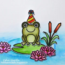 Sunny Studio Stamps: Froggy Friends and Timeless Tulips Cards by Isha Gupta