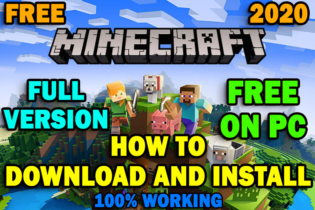 Minecraft Free Download For Windows 10 7 8 Minecraft Download For Free How To Download And Install Minecraft Full Version For Free Pc Teach Computer