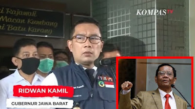  Disalahkan Ridwan Kamil, Mahfud MD: Siap, Kang RK Saya Tanggung Jawab!