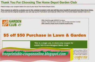 Free Printable Home Depot Coupons