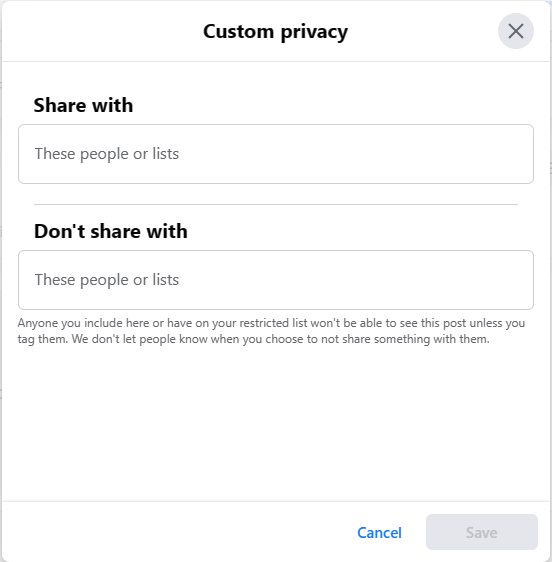 Make Facebook Albums Private