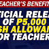 Official Release of P5,000 Cash Allowance for Teachers