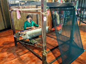 Traditional cloth weaving technique of Thailand