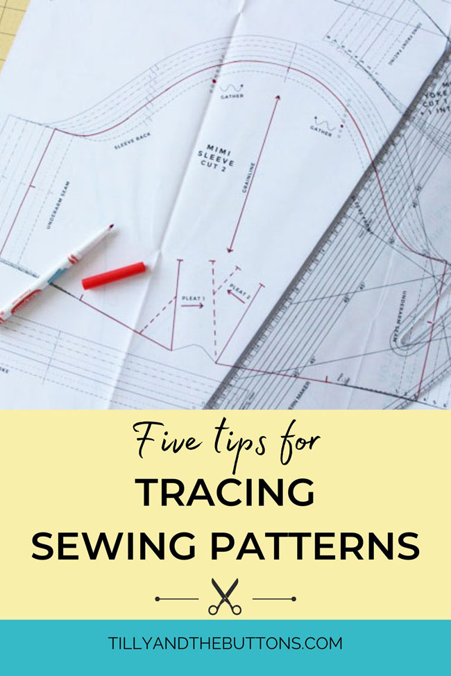 Five tips for tracing sewing patterns