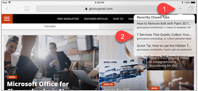 Cara Membuka Tab yang Baru Ditutup [ Recent ] di Safari, Chrome, dan Firefox di iOS
