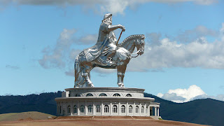 Massive statue of Genghis Khan