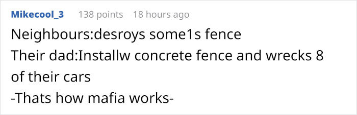 Neighbors Kept Running Over A Family’s Fence, So The Father Replaced It With Concrete, And It Wrecked Eight Of Their Cars