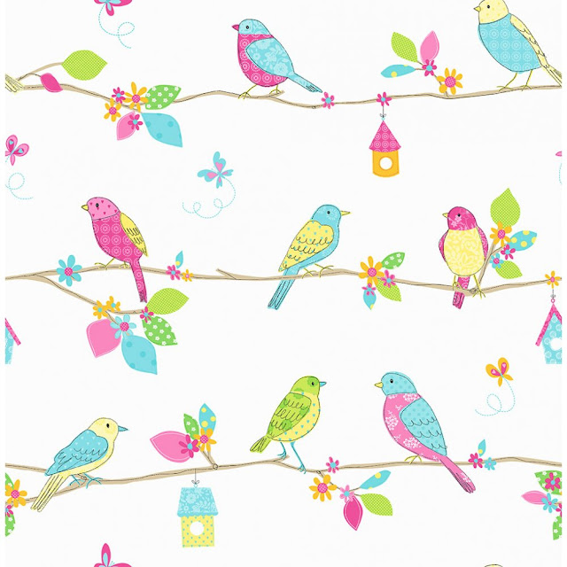 Vintage Birds Wallpaper