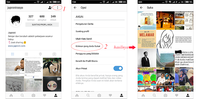 Cara Melihat Foto yang Kita Like di Instagram