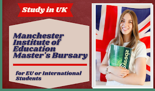 Manchester Institute of Education Master’s Bursary for International Students UK