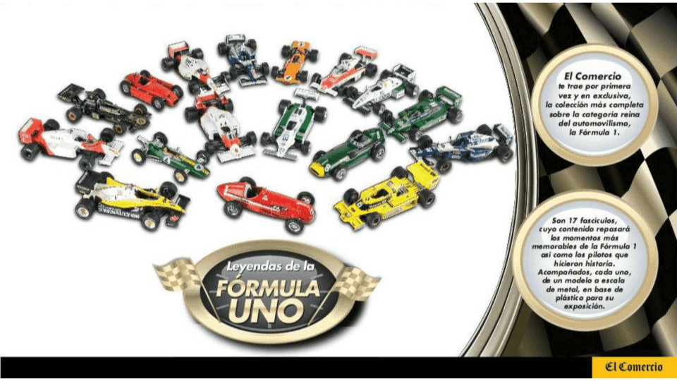 coleccion leyendas de la formula 1 1:43 el comercio