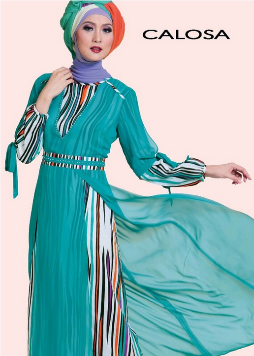 15 Gambar Model Baju Gamis Muslim Brokat Terbaru 2015