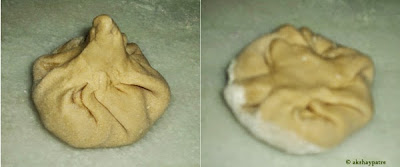 wheat flour dough balls stuffed