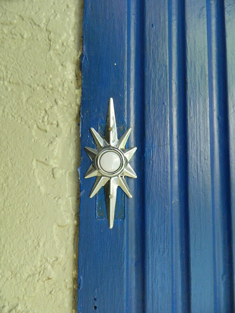 1950s style atomic starburst doorbell Just Peachy, Darling